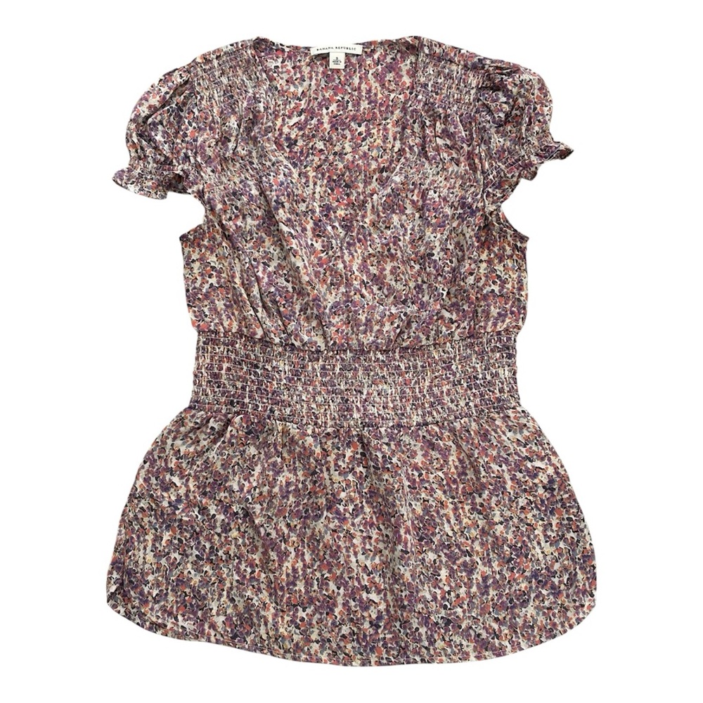 Banana Republic Pastel Sleeveless Blouse | Women’s Size Small